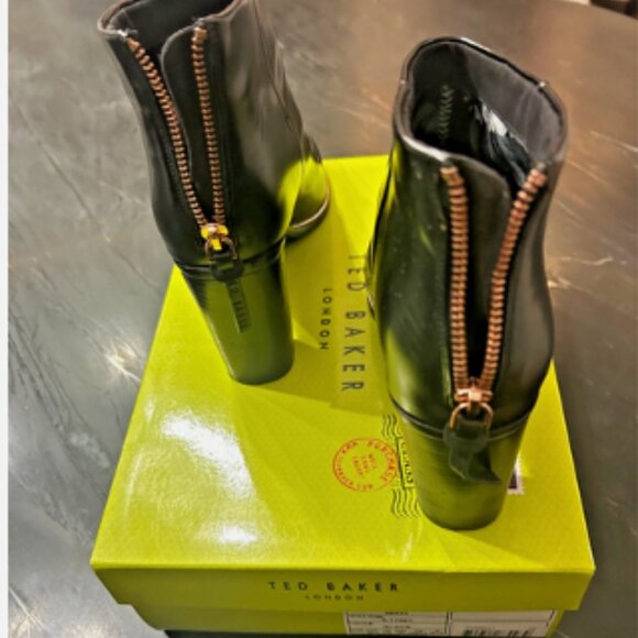 Ted Baker London BLACK LEATHER Women's Vaully Bootie, US 10, EU 40.5 - Picture 6 of 8